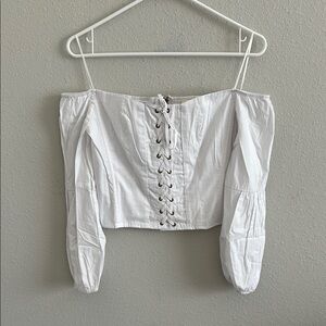 Sensemill off shoulder blouse small